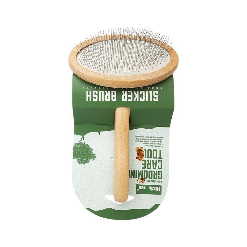KFX-8453181 Wooden and Bamboo Cat Combing Device for Effective Hair Removal