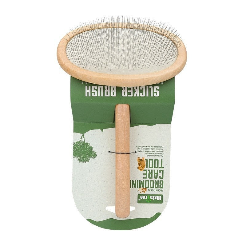 KFX-8453181 Wooden and Bamboo Cat Combing Device for Effective Hair Removal