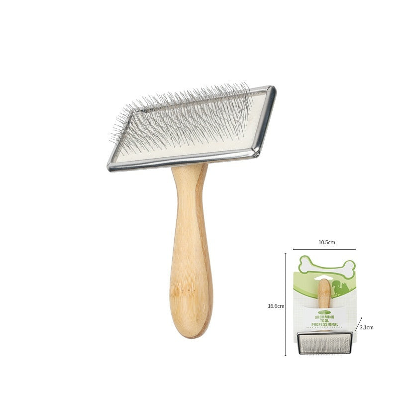 KFX-8453181 Wooden and Bamboo Cat Combing Device for Effective Hair Removal