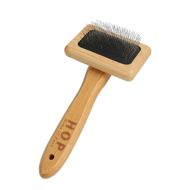 KFX-8453181 Wooden and Bamboo Cat Combing Device for Effective Hair Removal