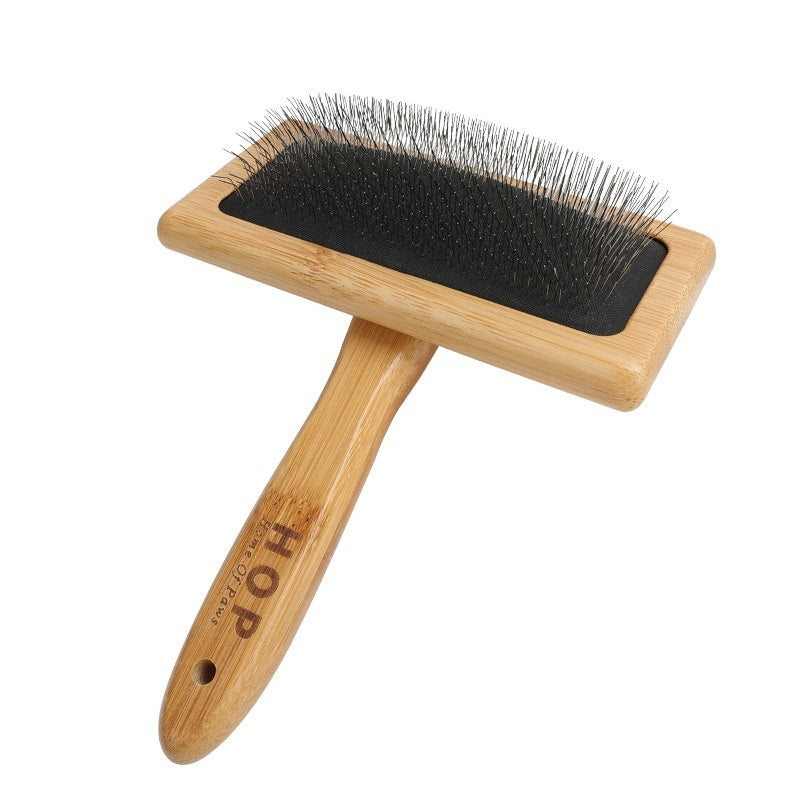 KFX-8453181 Wooden and Bamboo Cat Combing Device for Effective Hair Removal