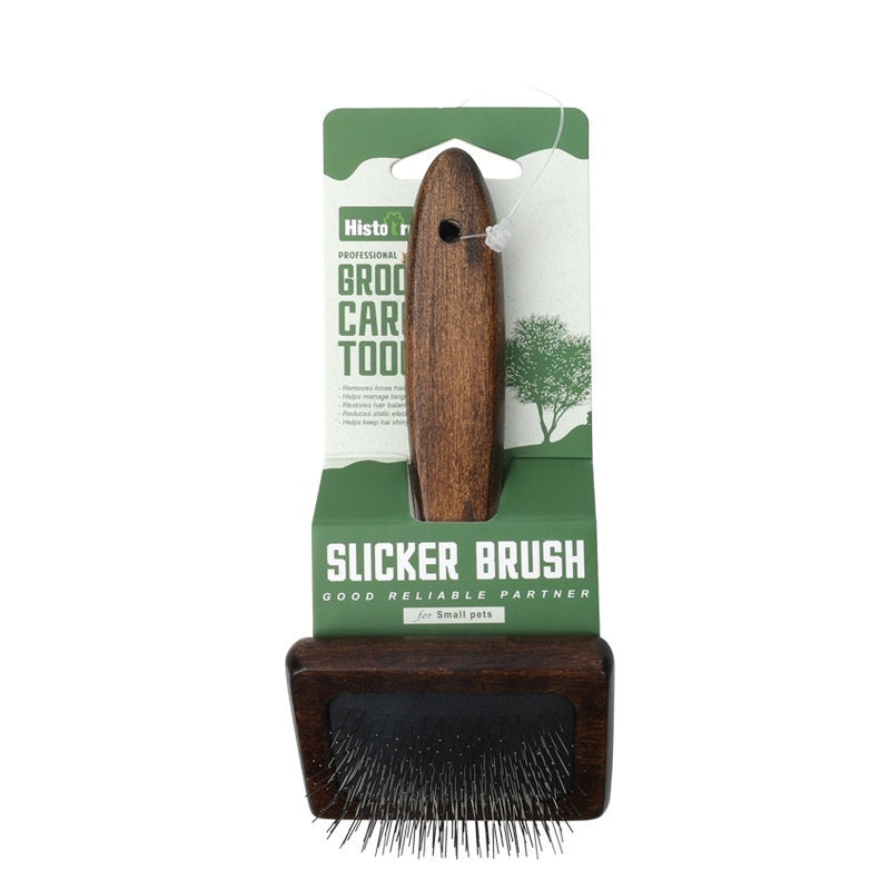 KFX-8453181 Wooden and Bamboo Cat Combing Device for Effective Hair Removal