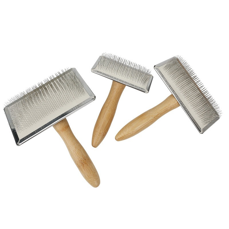 KFX-8453181 Wooden and Bamboo Cat Combing Device for Effective Hair Removal