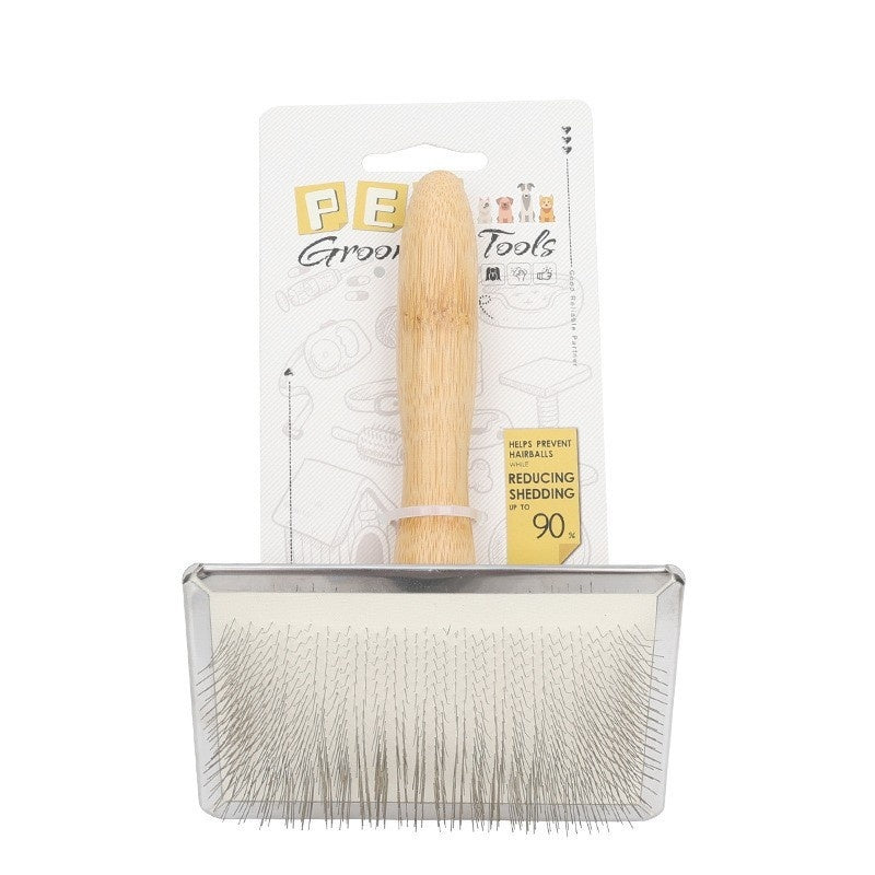 KFX-8453181 Wooden and Bamboo Cat Combing Device for Effective Hair Removal