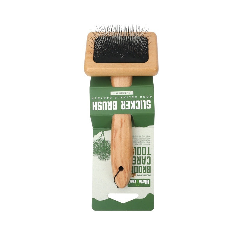 KFX-8453181 Wooden and Bamboo Cat Combing Device for Effective Hair Removal