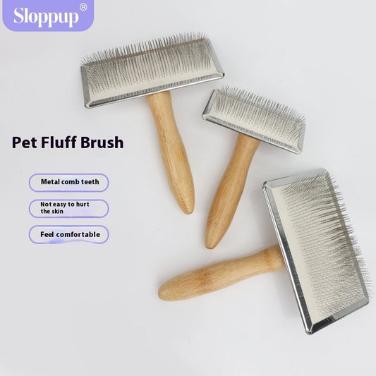 KFX-8453181 Wooden and Bamboo Cat Combing Device for Effective Hair Removal