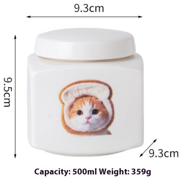 KFX-8453437 Ceramic Ash Urn for Pet Remains with Handmade Craftsmanship and Storage for Teeth and Hair