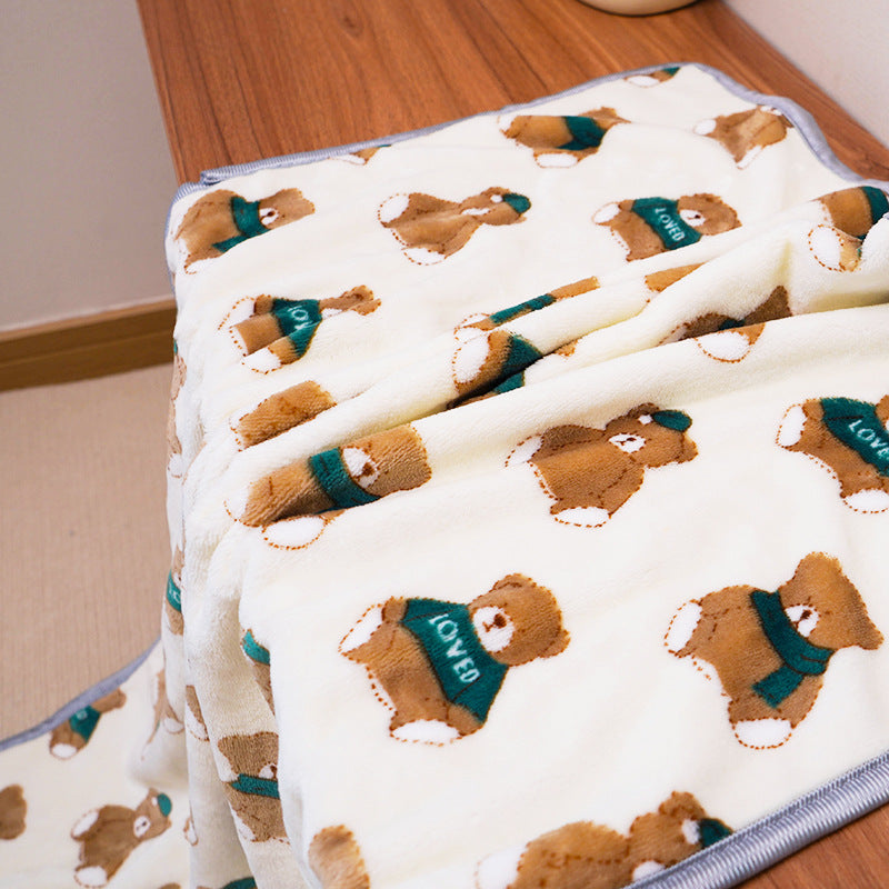 KFX-8455997 Warm Pet Blanket for Dogs and Cats - Soft and Comfortable Sleep Pad and Bed Cover