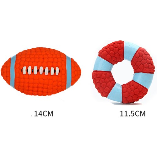 KFX-8457789 Latex Interactive Molar Toy - 14.5cm & 11.5cm Diameter Options