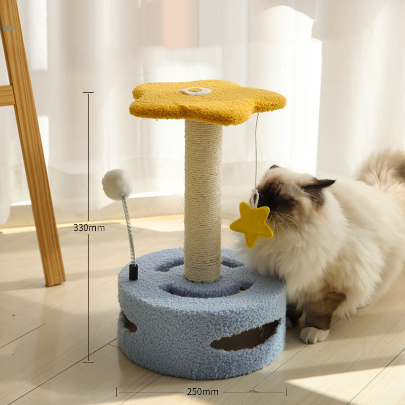 KFX-8458429 Sturdy Cat Climbing Frame with Sisal Scratching Board for Cats