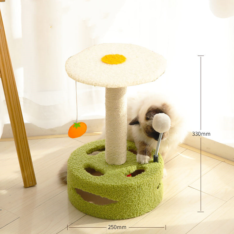 KFX-8458429 Sturdy Cat Climbing Frame with Sisal Scratching Board for Cats