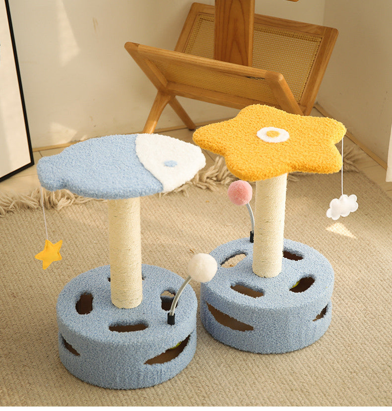 KFX-8458429 Sturdy Cat Climbing Frame with Sisal Scratching Board for Cats