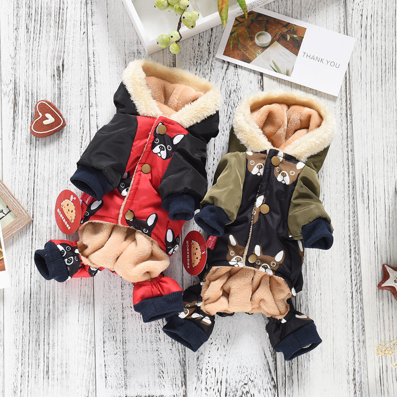 KFX-8459325 Casual Cotton Dog Clothes for Four-Legged Friends - Multiple Sizes Available