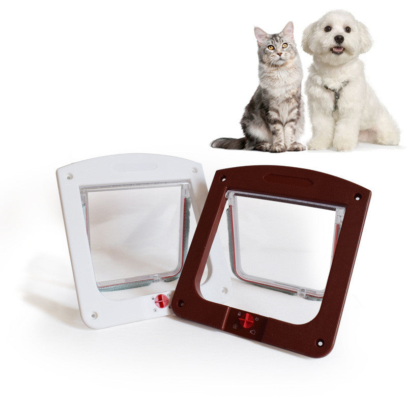 KFX-8465725 Smart Control Pet Door for Small Dogs and Cats – Model CF02, ABS & Acrylic, 4 Entry Modes