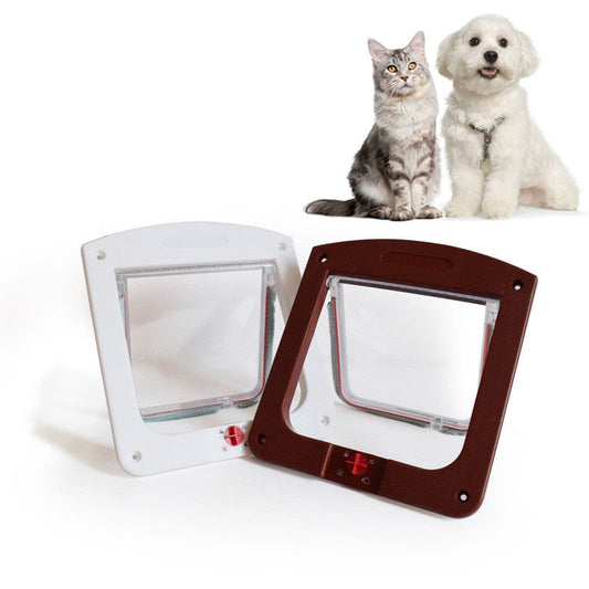 KFX-8465725 Smart Control Pet Door for Small Dogs and Cats – Model CF02, ABS & Acrylic, 4 Entry Modes