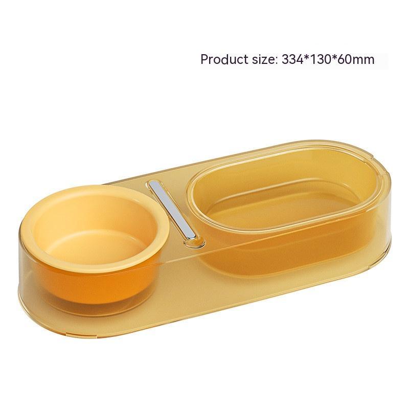 KFX-8466877 Mixed Spoon Bowl for Cats - Taro Purple, Mint Green, Yellow - PC, Stainless Steel, Ceramic