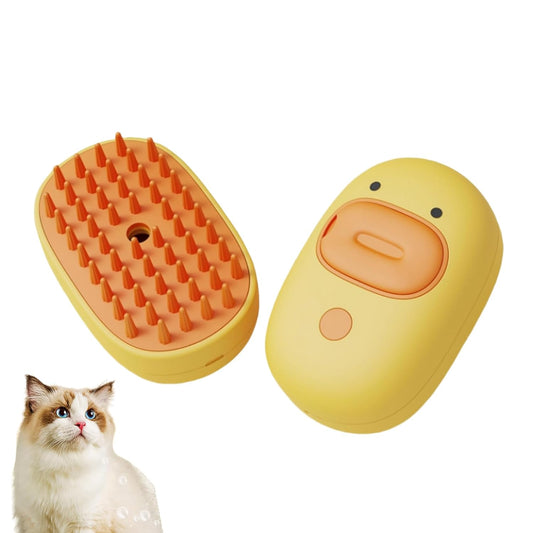 KFX-8468157 3-in-1 Silicone Steam Brush for Cats and Dogs - Grooming, Cleaning, and Massage Tool