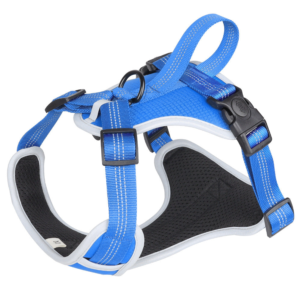 KFX-8469949 Explosion-Proof Chest Strap Vest for Pets with Hand-Holding Rope - Available in Multiple Colors