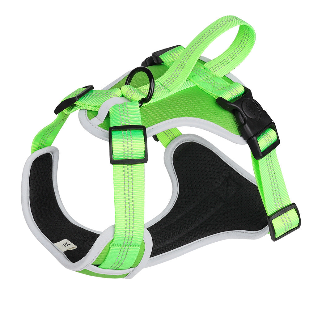 KFX-8469949 Explosion-Proof Chest Strap Vest for Pets with Hand-Holding Rope - Available in Multiple Colors