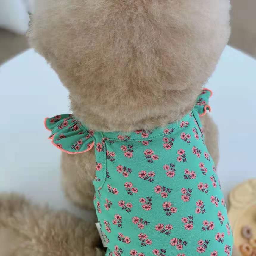 KFX-8471229 Flying Sleeve Dog Skirt in Floral Designs for Small to Large Dogs
