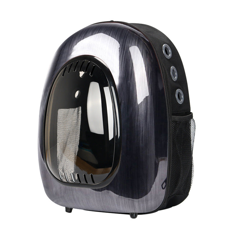 KFX-8472893 Intelligent Temperature Control Double Shoulder Transparent Cat Carrier Backpack