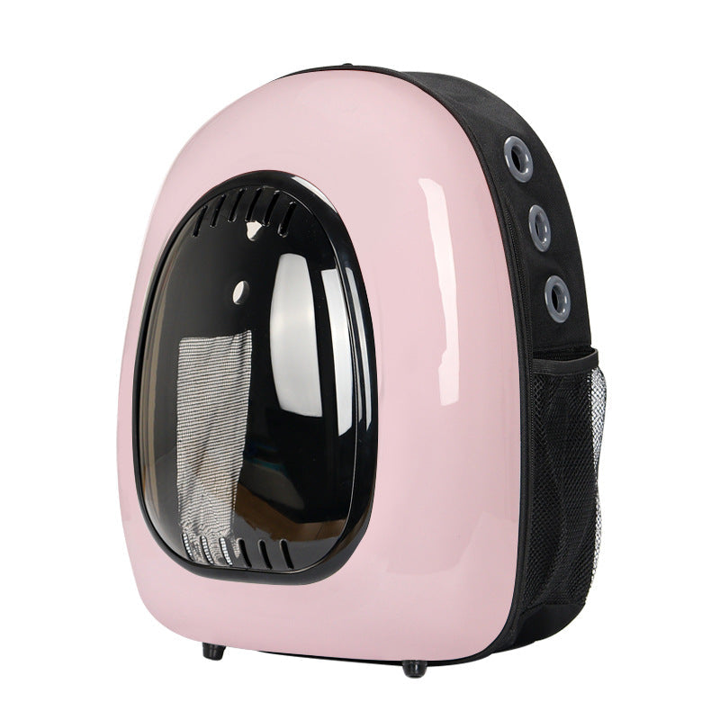 KFX-8472893 Intelligent Temperature Control Double Shoulder Transparent Cat Carrier Backpack