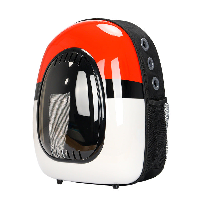 KFX-8472893 Intelligent Temperature Control Double Shoulder Transparent Cat Carrier Backpack
