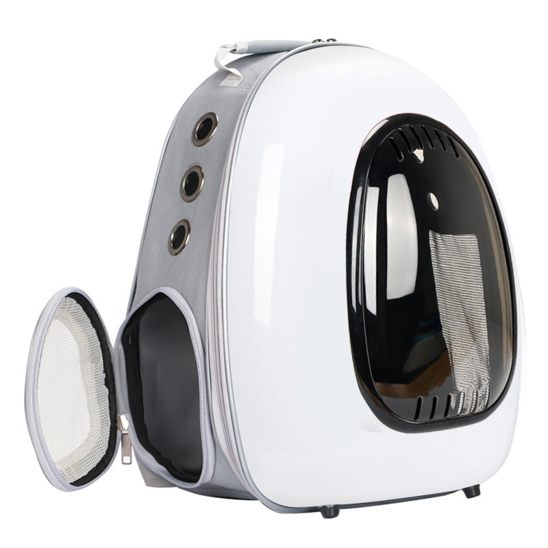 KFX-8472893 Intelligent Temperature Control Double Shoulder Transparent Cat Carrier Backpack