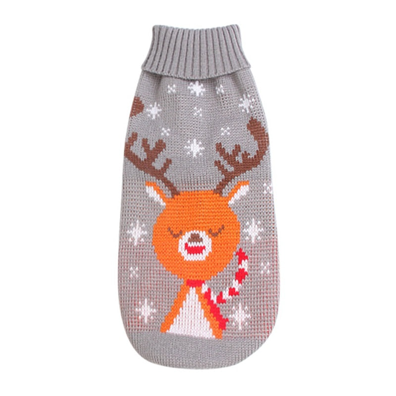 KFX-8476093 Christmas Turtleneck Knitting Sweater for Dogs in Various Designs and Sizes