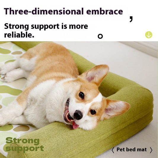 KFX-8476477 Comfortable Pet Sofa Mat for Small to Large Dogs - Dark Green, Orange, Sky Blue Options