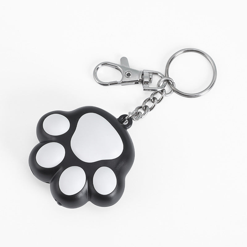 KFX-8477245 Interactive Multi-Pattern Infrared Cat Laser Toy Keychain - USB Rechargeable Pet Teaser in Pink & White, White & Black