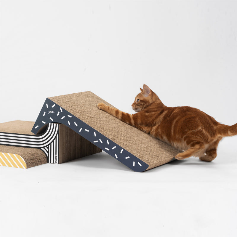 KFX-8482365 3-in-1 Corrugated Cat Scratching Board - Durable and Wear-Resistant