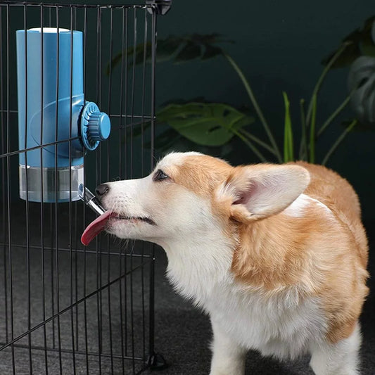 KFX-8487997 Hanging Water Feeder for Pets - No-Drip Water Dispenser for Cats and Dogs, 500ML & 700ML Options