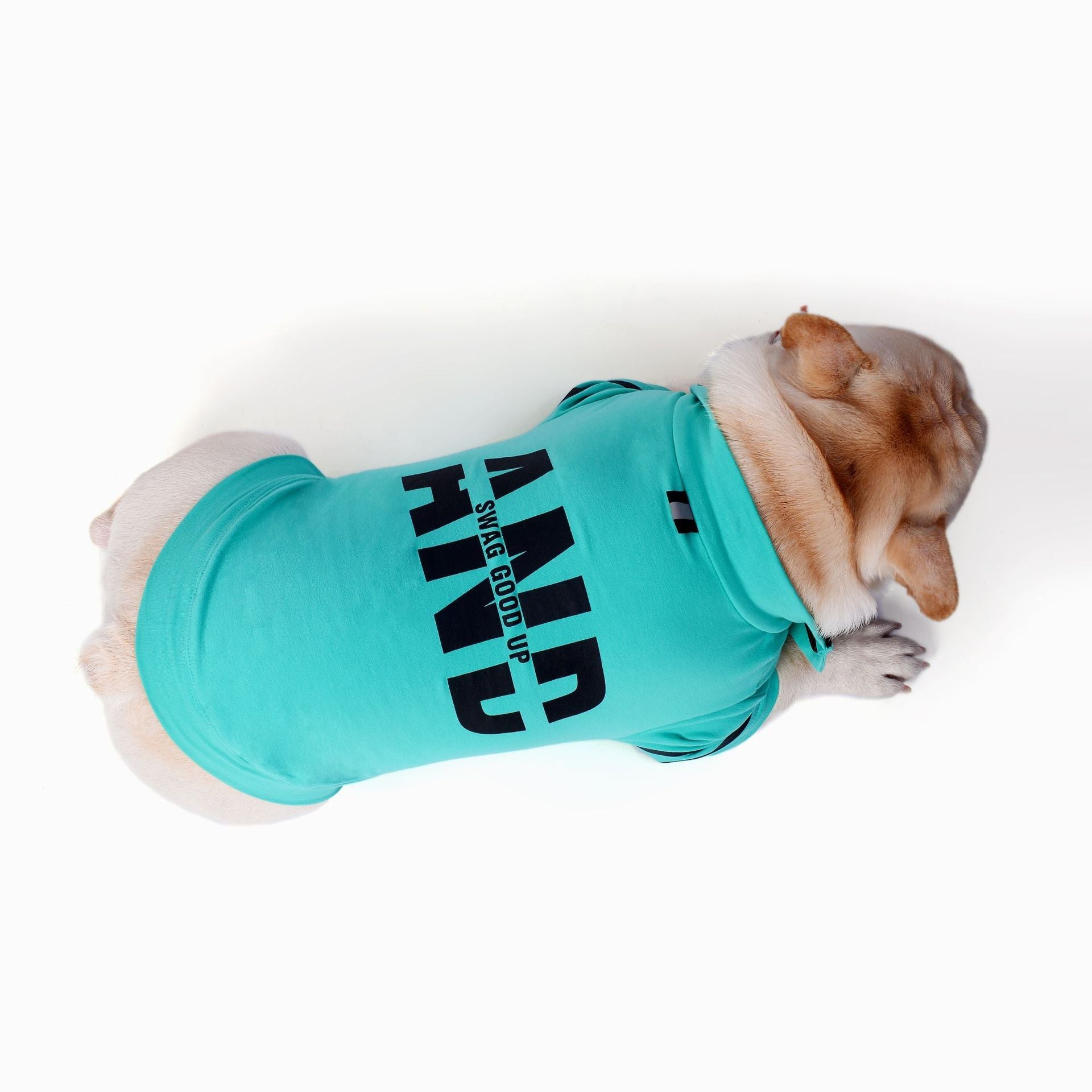 KFX-8488509 Casual Cotton Dog Clothes for Puppies - Soft Stretch Clothing in Pink, White, and Green