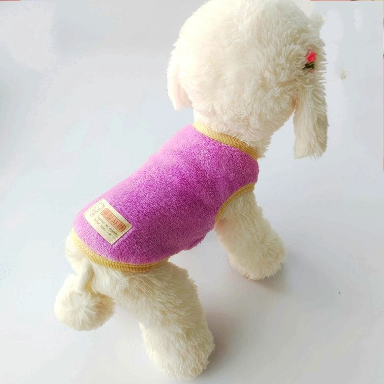 KFX-8498237 Double-sided Flannel Vest for Kids and Adults in Purple and Green