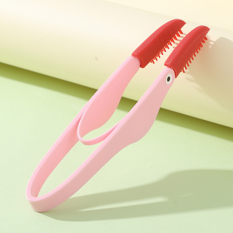 KFX-8500925 Soft Silicone Pet Tear Stain Remover Brush for Cats and Dogs Easy Grip Grooming Tool