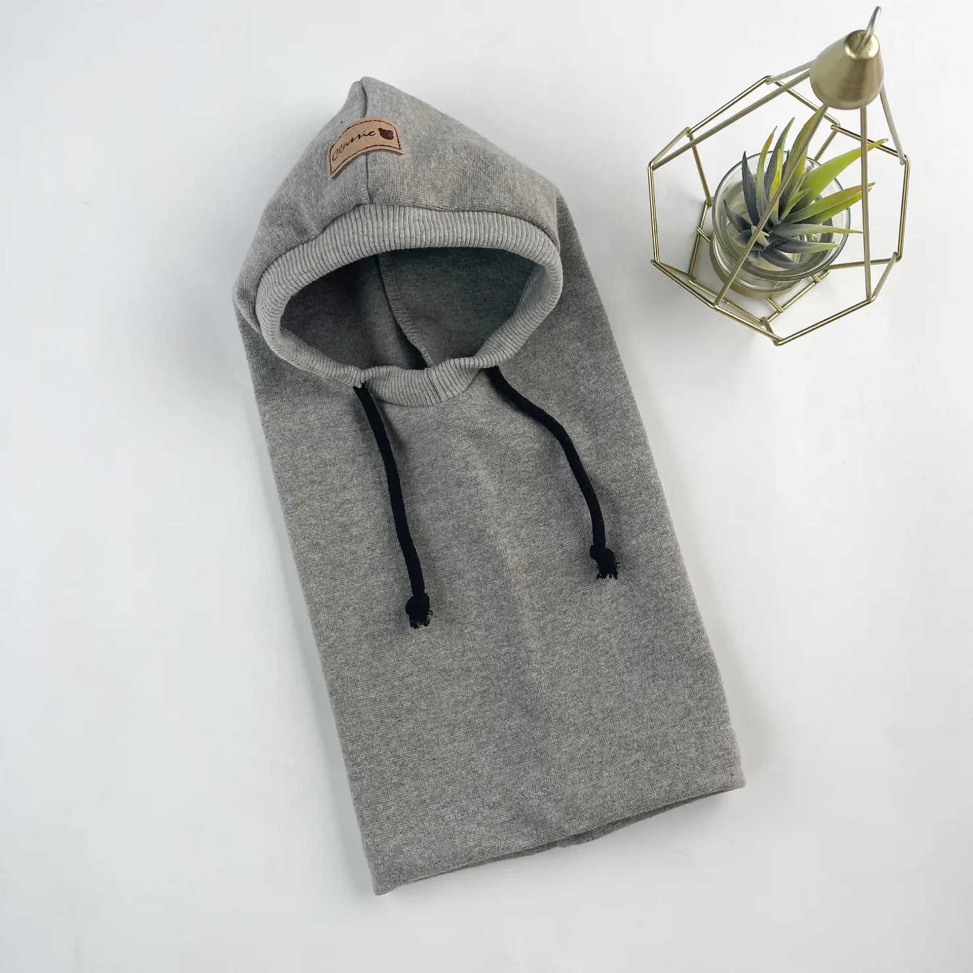 KFX-8501053 Dog Casual Noise-Blocking Earflap Hat for Pets - Gray, Green, Black - Sizes S, M, L - Polyester Material
