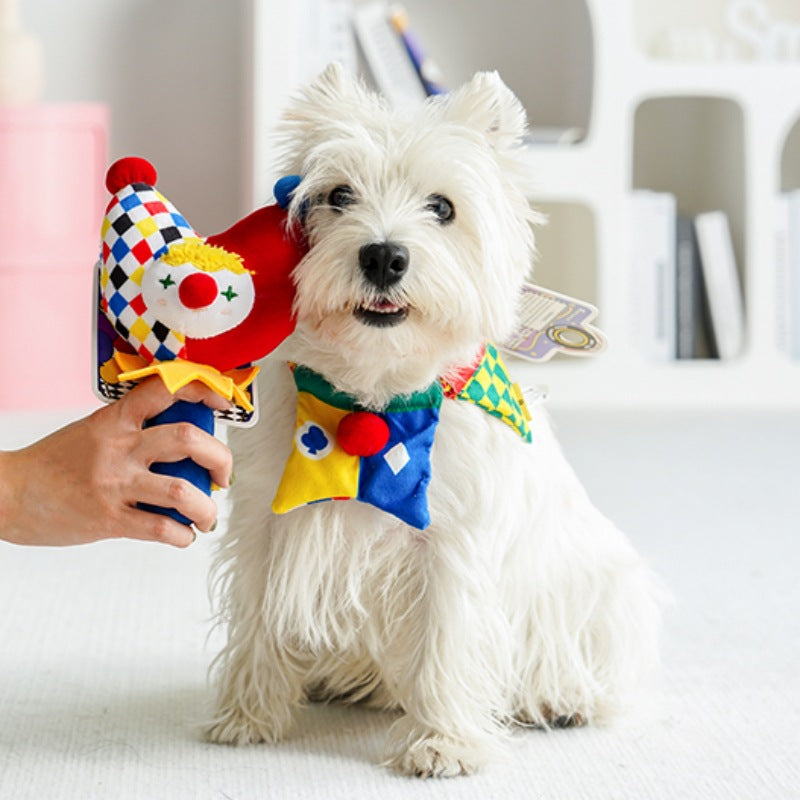 KFX-8503101 Plush Dog Sound Toy - Cartoon Circus Series with Molar Benefits