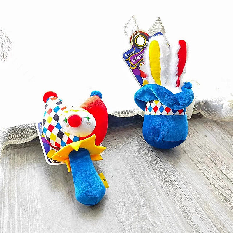 KFX-8503101 Plush Dog Sound Toy - Cartoon Circus Series with Molar Benefits