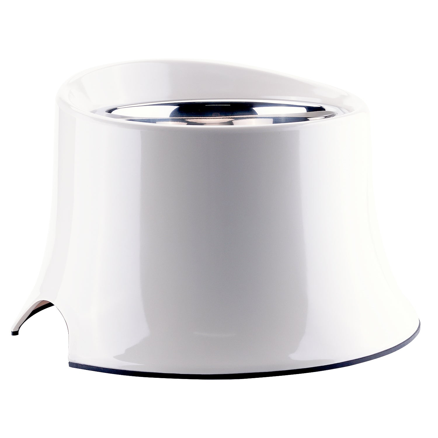 KFX-8503613 High-Quality Stainless Steel Dog Neck Food Bowl with Thick Melamine Base - Three Sizes Available
