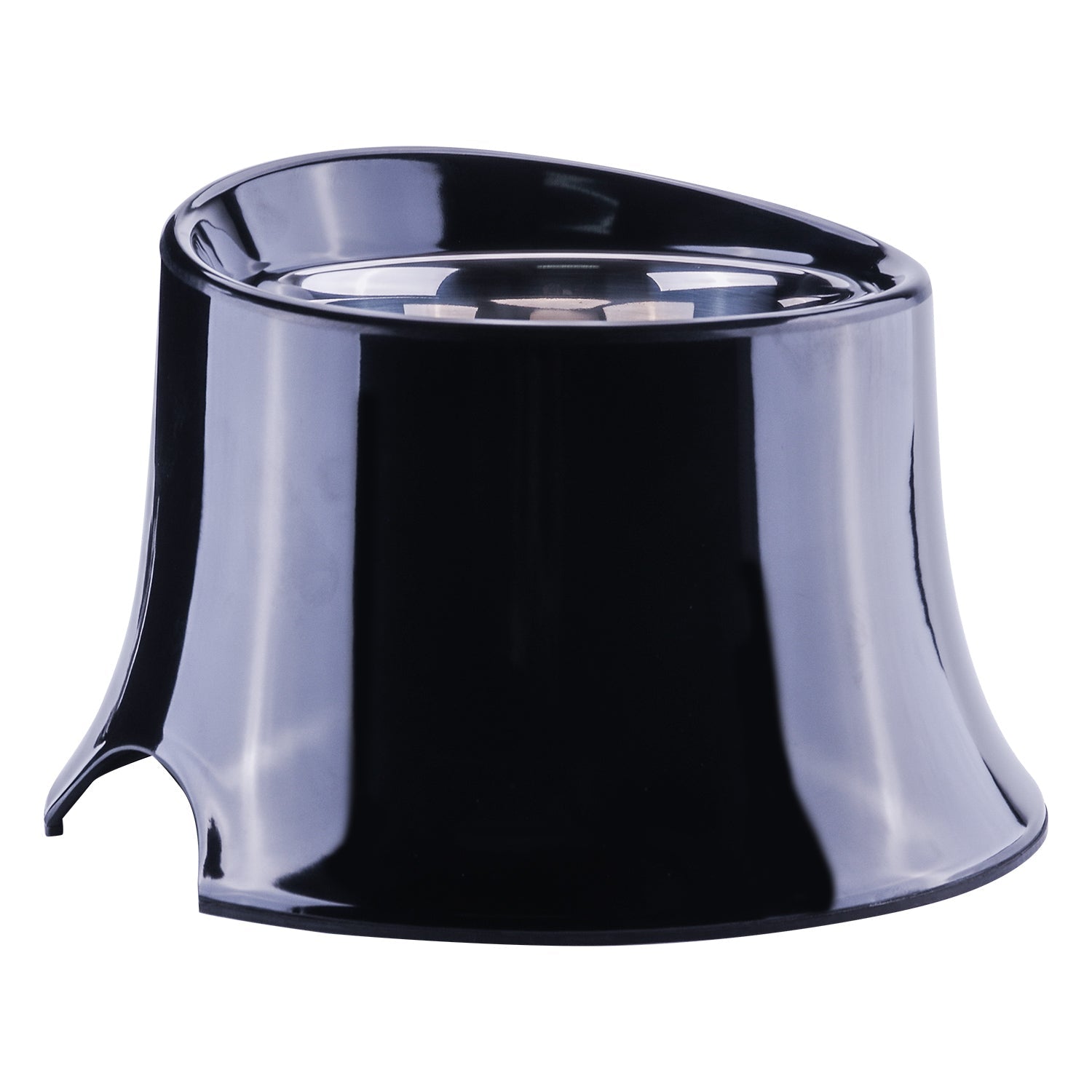 KFX-8503613 High-Quality Stainless Steel Dog Neck Food Bowl with Thick Melamine Base - Three Sizes Available