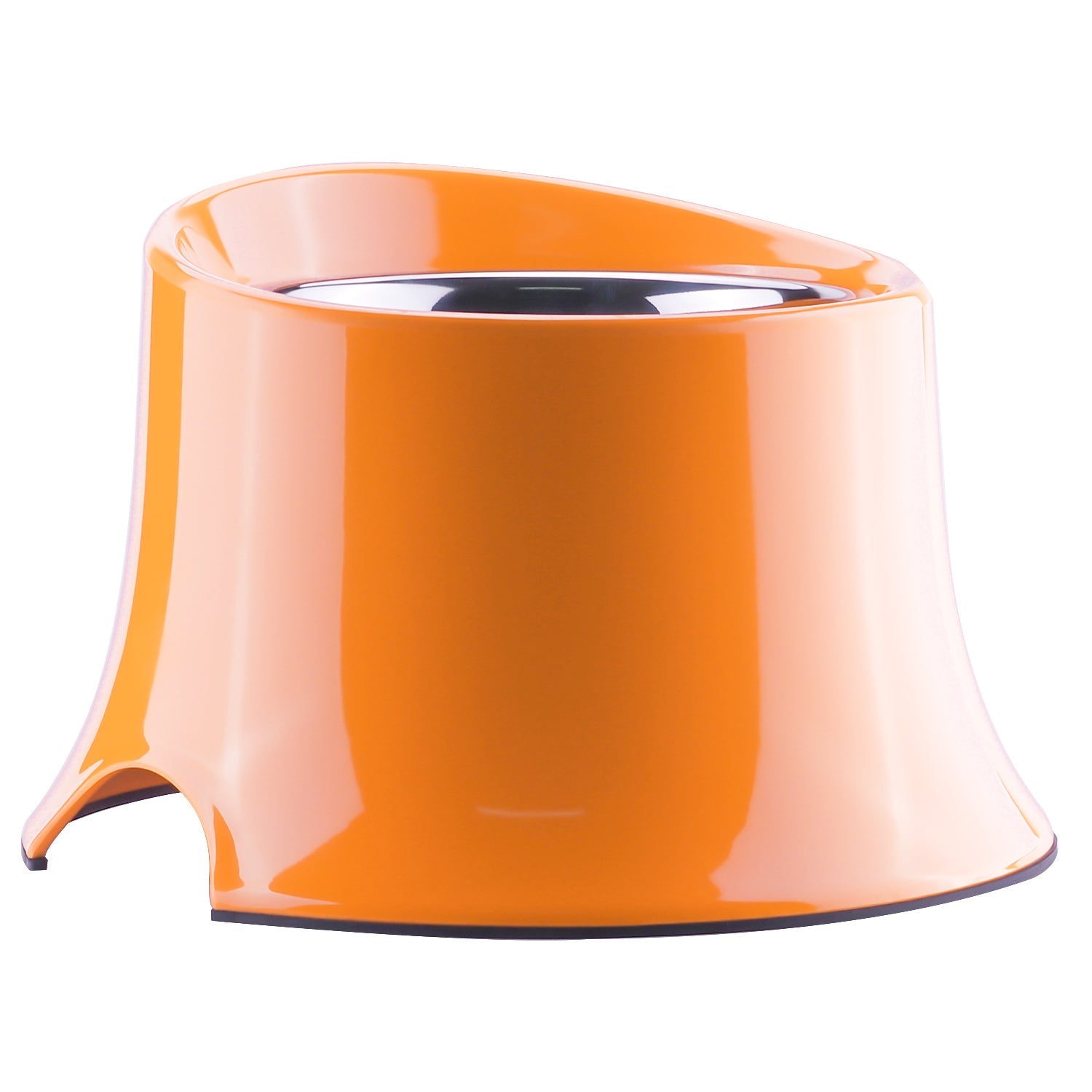 KFX-8503613 High-Quality Stainless Steel Dog Neck Food Bowl with Thick Melamine Base - Three Sizes Available