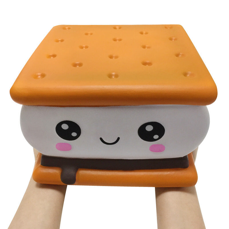 KFX-8504253 Super Large Slow Resilience Biscuit Shaped Toy for Relaxation and Fun