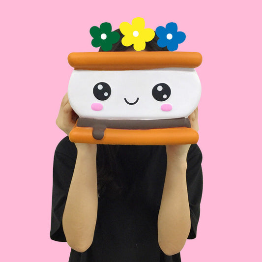 KFX-8504253 Super Large Slow Resilience Biscuit Shaped Toy for Relaxation and Fun