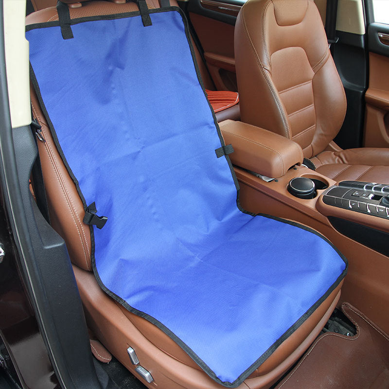 KFX-8505277 Waterproof Dog Car Seat Cover - Oxford Fabric Mat for Pets in Blue, Red, or Black