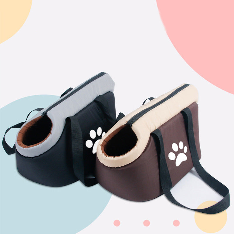 KFX-8505661 Portable One-Shoulder Pet Carrier Bag for Cats and Dogs - Multi-Purpose, Anti-Slip Design
