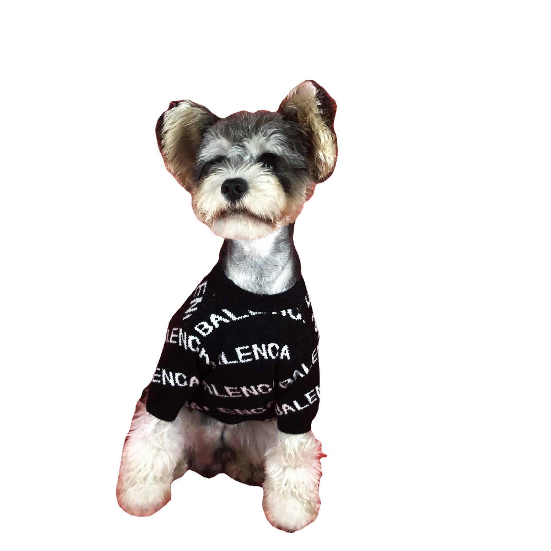 KFX-8507197 Spring Pullover Sweater for Dogs - Acrylic Material, Available in Black and Green, Sizes S-2XL