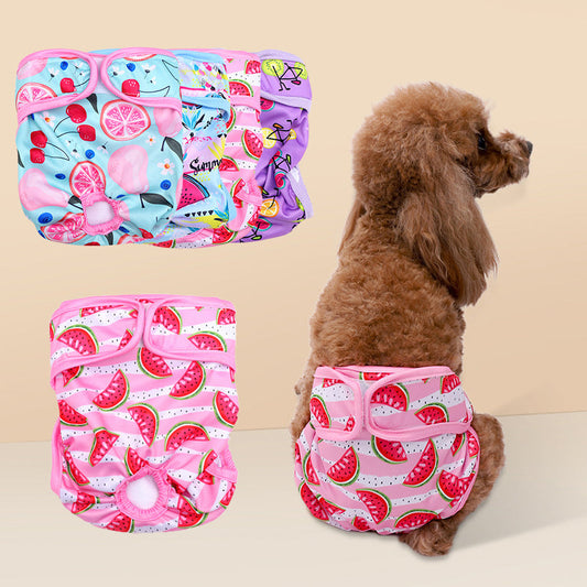 KFX-8507581 Dog Menstrual Diaper Pants – Polyester Physiological Pants in Various Colors and Sizes