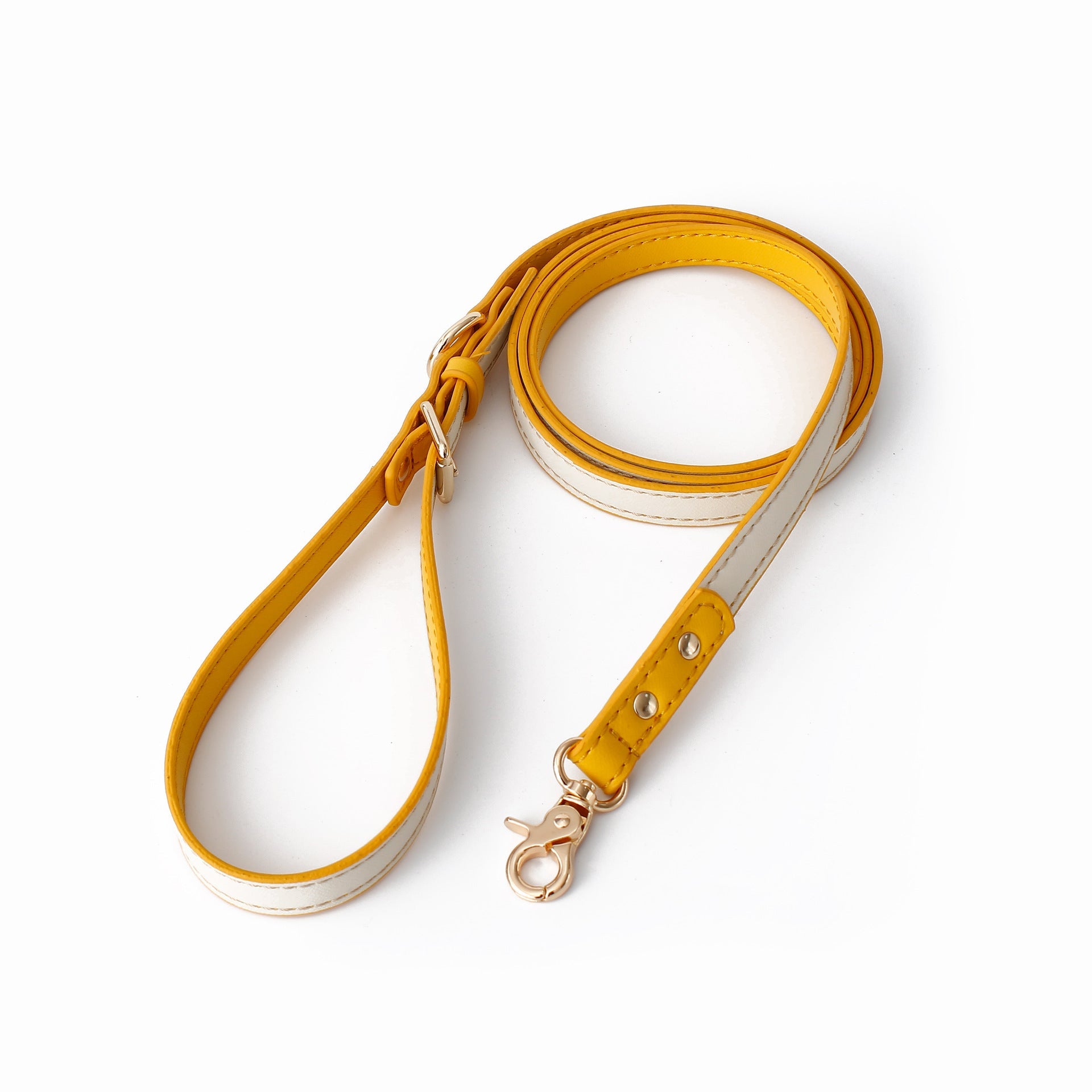 KFX-8508989 Leather Dog Leash - Multifunctional 150cm Traction Rope in Various Colors