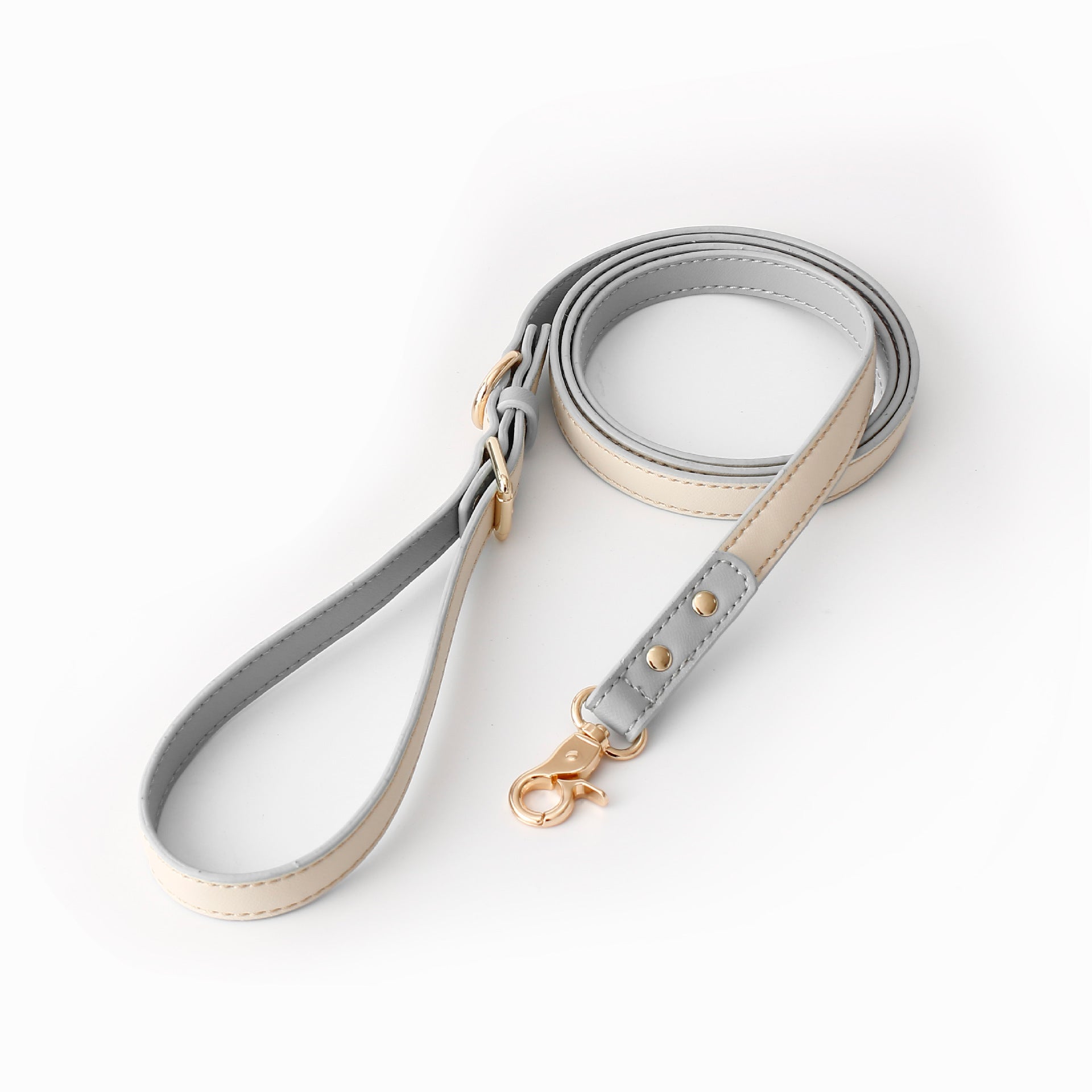 KFX-8508989 Leather Dog Leash - Multifunctional 150cm Traction Rope in Various Colors